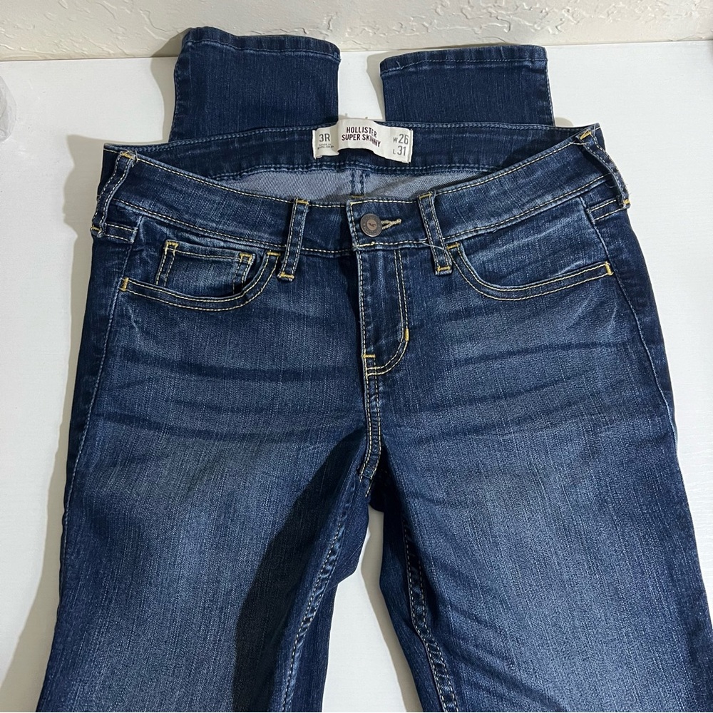 Hollister Dark Blue Skinny Jeans Denim